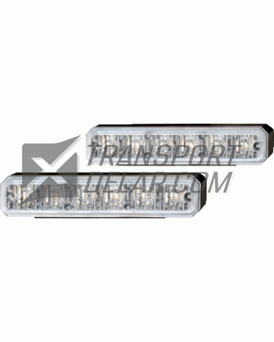 Blixtljussats LED 6 Dioder, Gul, 11-30V