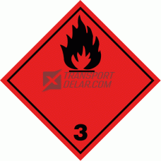 Varningsetikett 3 Brandfarlig vätska