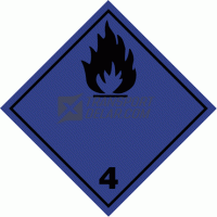 Varningsetikett 4.3 Brandfarlig gas
